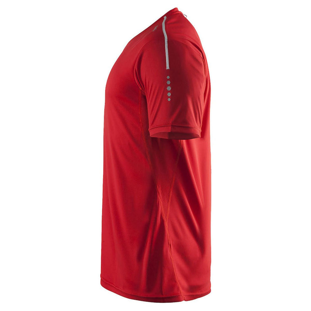 Craft Sports Men's Bright Red Mind Short Sleeve Tee