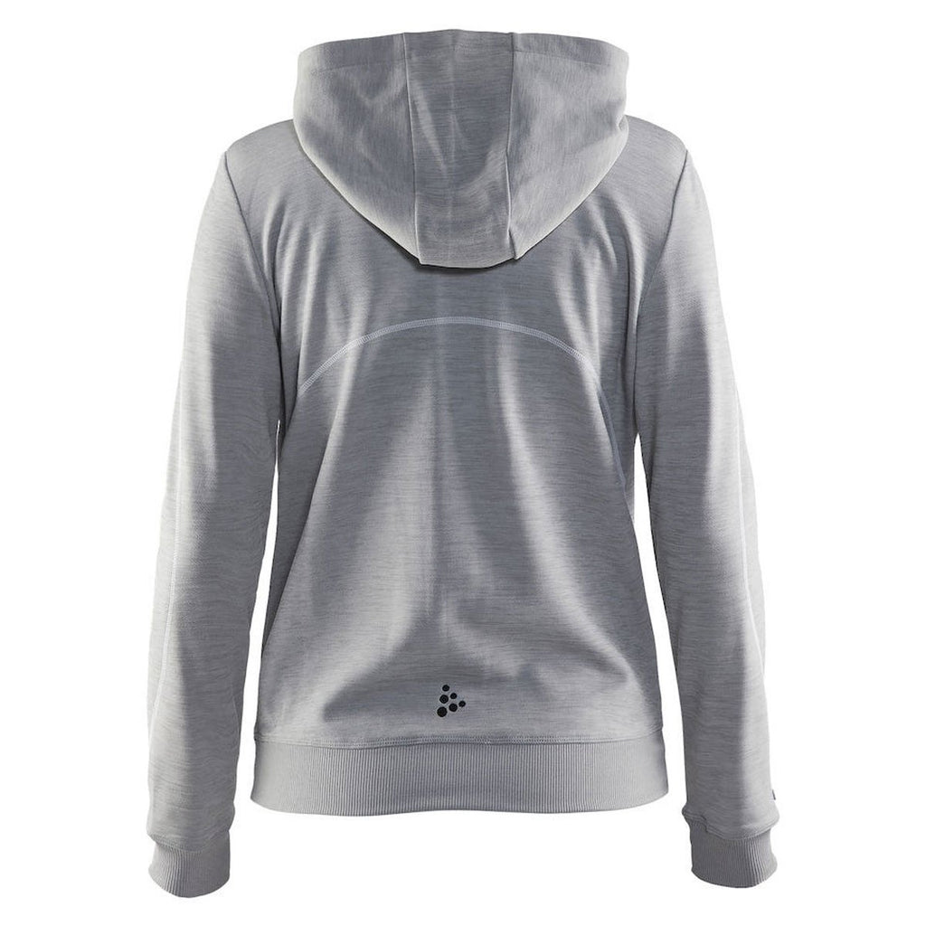 Craft Sports Women's Grey In the Zone Full Zip Hood