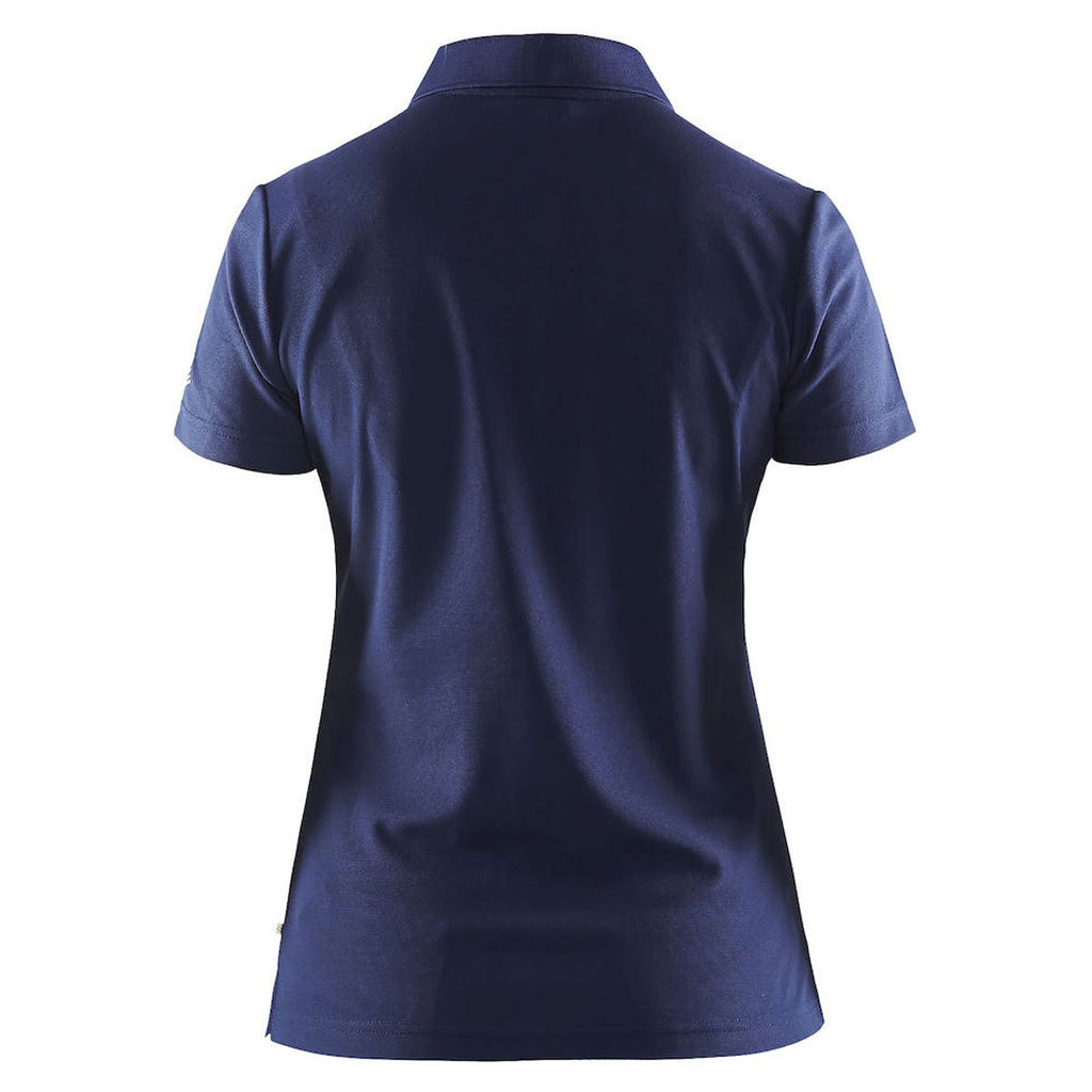 Craft Sports Women's Navy Classic Zip Polo