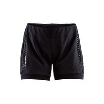 Craft Sports Women's Black Essential 2-in-1 Shorts
