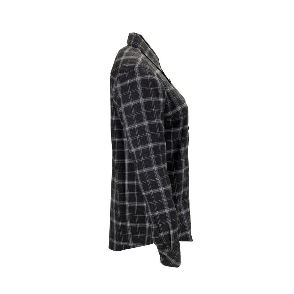 Vantage Women's Charcoal/Light Grey Check Brewer Flannel