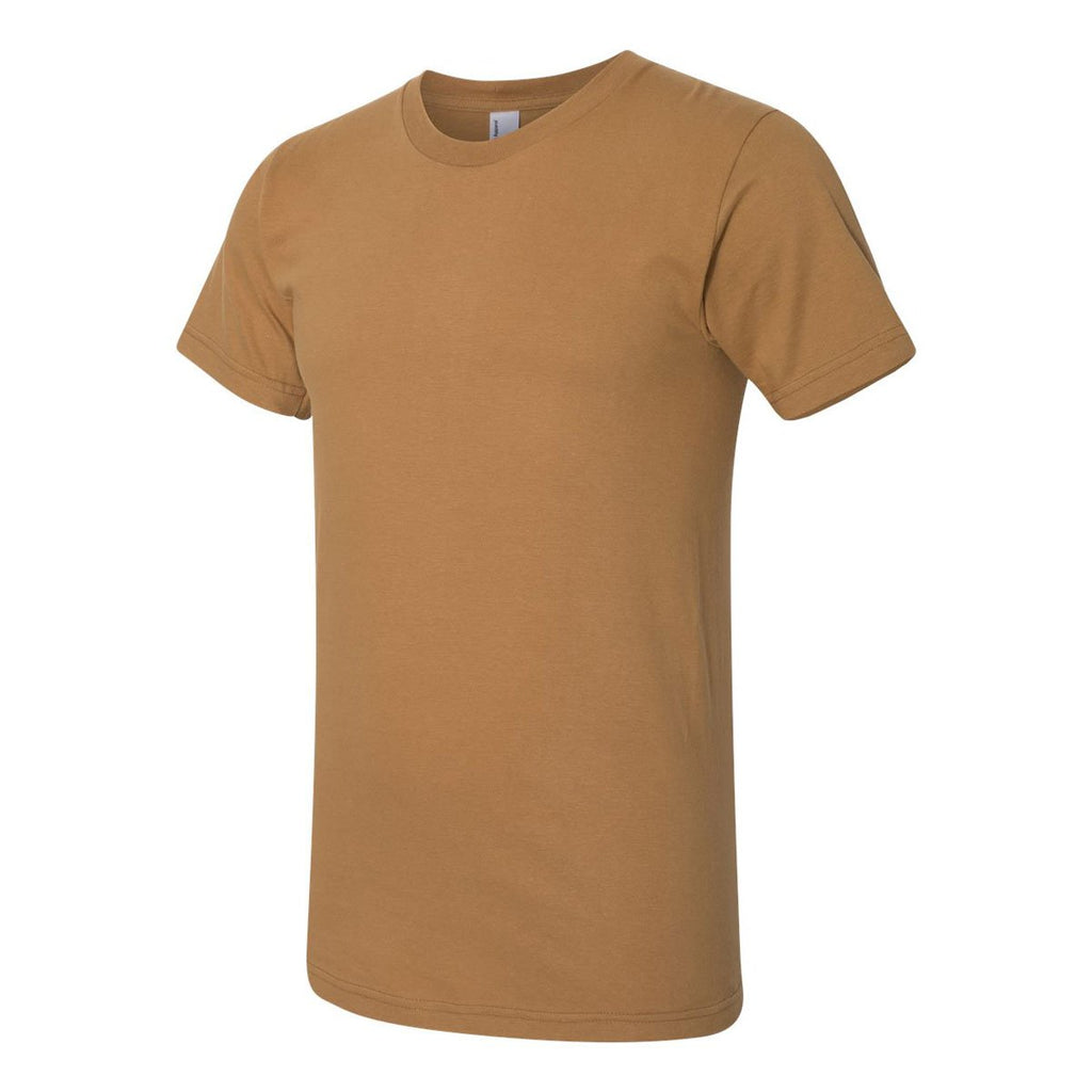 American Apparel Unisex Camel Fine Jersey Short Sleeve T-Shirt