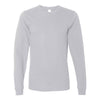 American Apparel Unisex Heather Grey Fine Jersey Long Sleeve T-Shirt