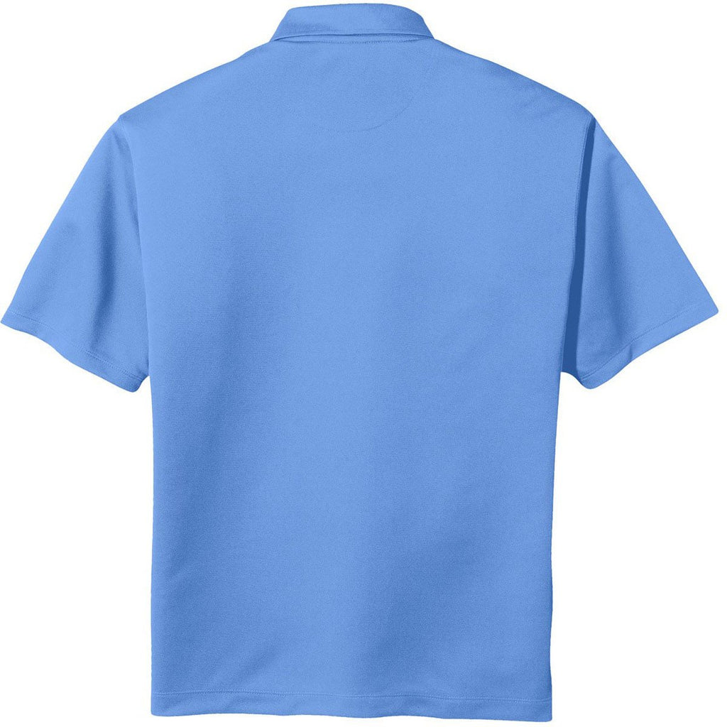 Nike Men's Light Blue Tech Basic Dri-FIT Short Sleeve Polo
