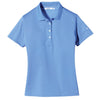Nike Women's Light Blue Tech Basic Dri-FIT Short Sleeve Polo