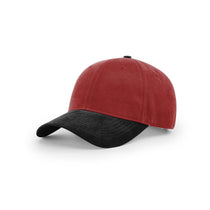 Richardson Cardinal/Black Lifestyle Structured Combination Vintage Brushed Chino Cap