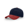 Richardson Navy/Cardinal Lifestyle Structured Combination Vintage Brushed Chino Cap