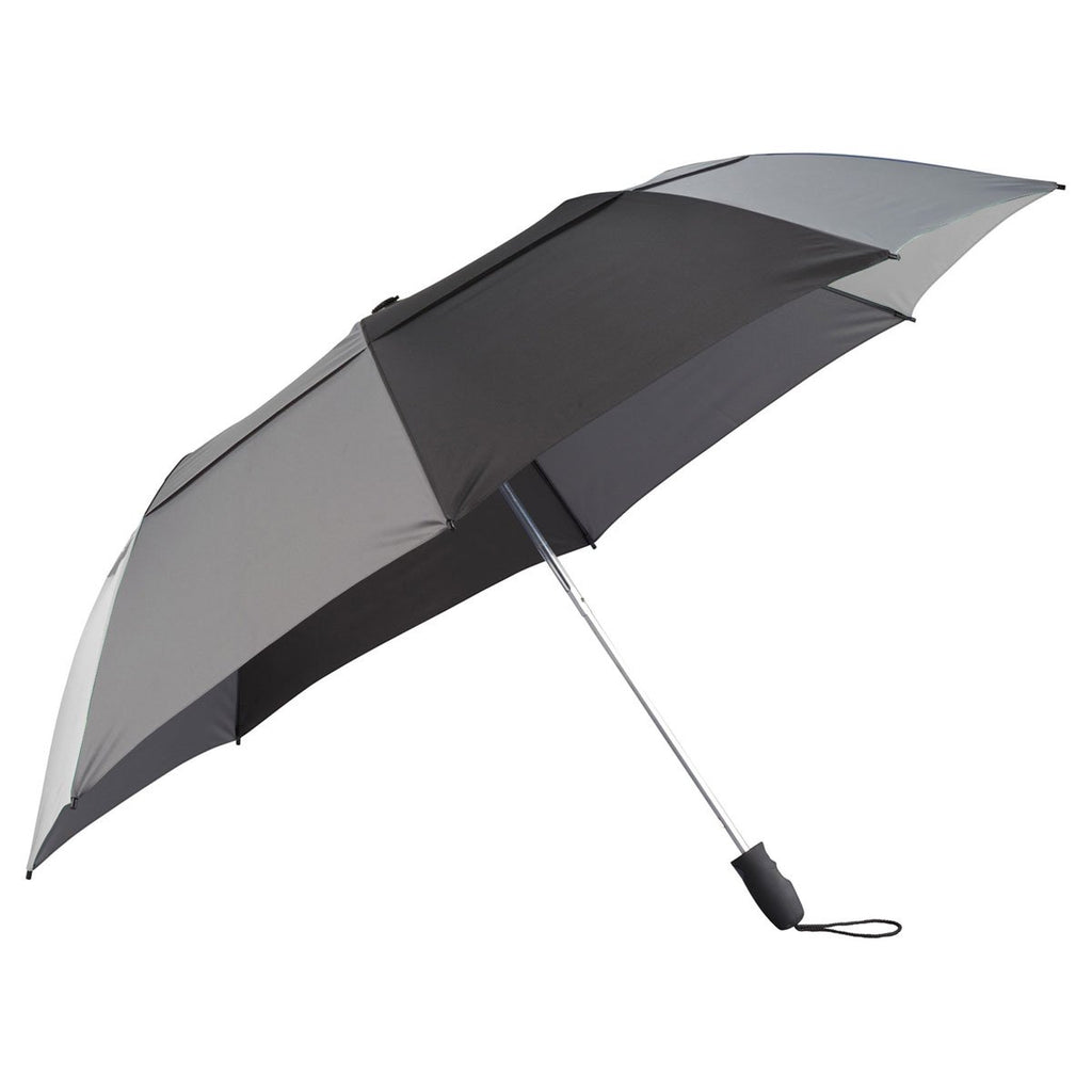 Slazenger Grey/Black 55" Vented, Auto Open Folding Golf Umbrella
