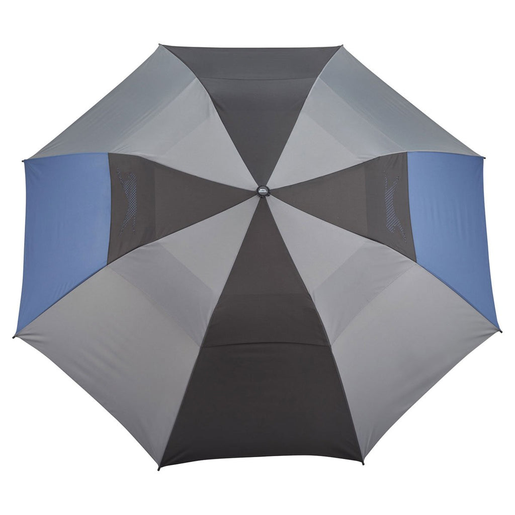 Slazenger Navy/Black 55" Vented, Auto Open Folding Golf Umbrella