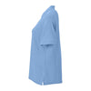 Vantage Women's Carolina Blue Soft-Blend Double-Tuck Pique Polo