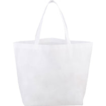 Leed's White Budget Non-Woven Shopper Tote
