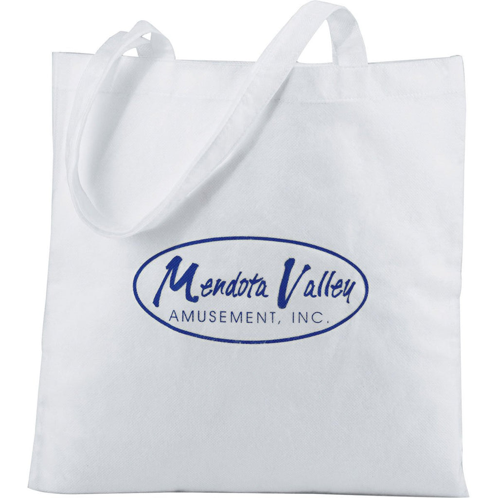 Leed's White Non-Woven Convention Tote