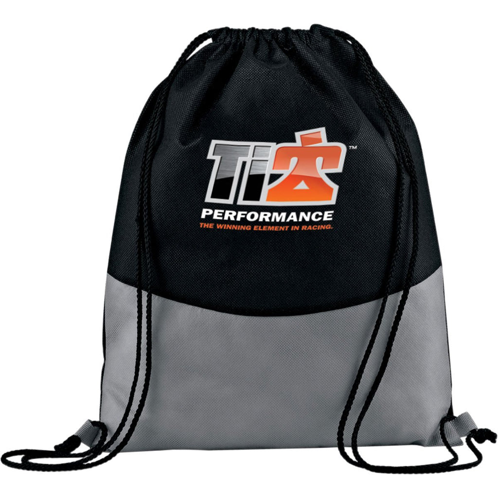 Leed's Grey PolyPro Non-Woven Drawstring Sportspack