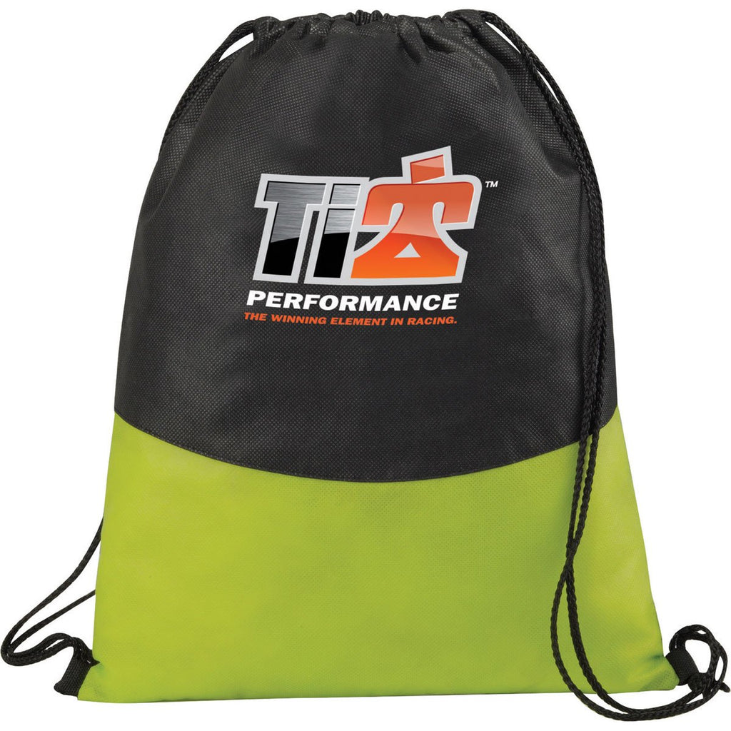 Leed's Lime PolyPro Non-Woven Drawstring Sportspack