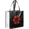 Leed's Black Large Laminated Non-Woven Shopper Tote