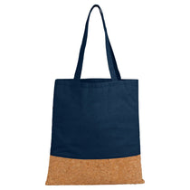 Leed's Navy Cotton and Cork Convention Tote