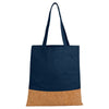 Leed's Navy Cotton and Cork Convention Tote