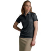Charles River Women's Black Microstripe Polo