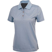 Charles River Women's Blue Fog Microstripe Polo