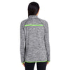 Holloway Women's Carbon Heather/Lime Force Training Top