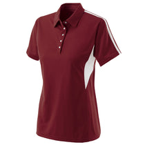 Holloway Women's Cardinal/White Snag Resistant Shark Bite Polo