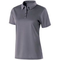 Holloway Women's Graphite Textured Stripe Shift Polo
