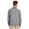 Holloway Men's Carbon Heather/Bright Yellow Force Training Top