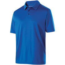 Holloway Men's Royal Textured Stripe Shift Polo