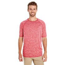 Holloway Men's Scarlet Heather Electrify 2.0 Short-Sleeve