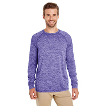 Holloway Men's Purple Heather Electrify 2.0 Long-Sleeve