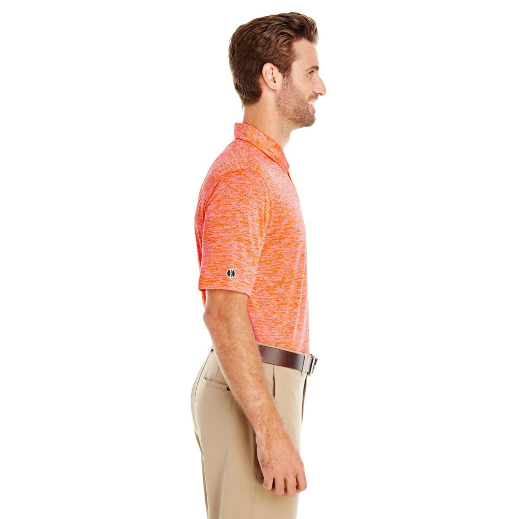 Holloway Men's Orange Heather Electrify 2.0 Polo