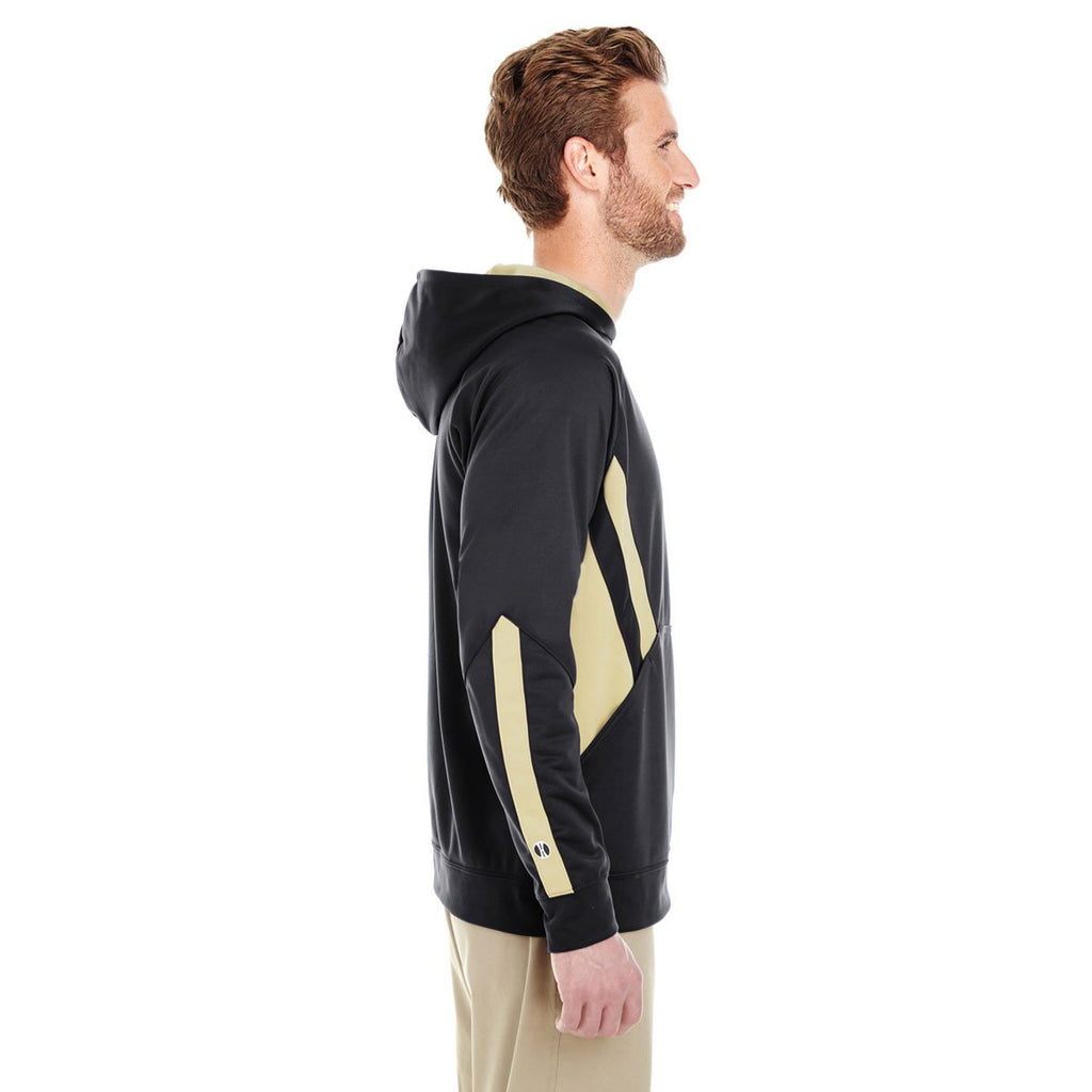 Holloway Men's Black/Vegas Gold Argon Hoodie