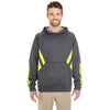 Holloway Men's Carbon/Bright Yellow Argon Hoodie