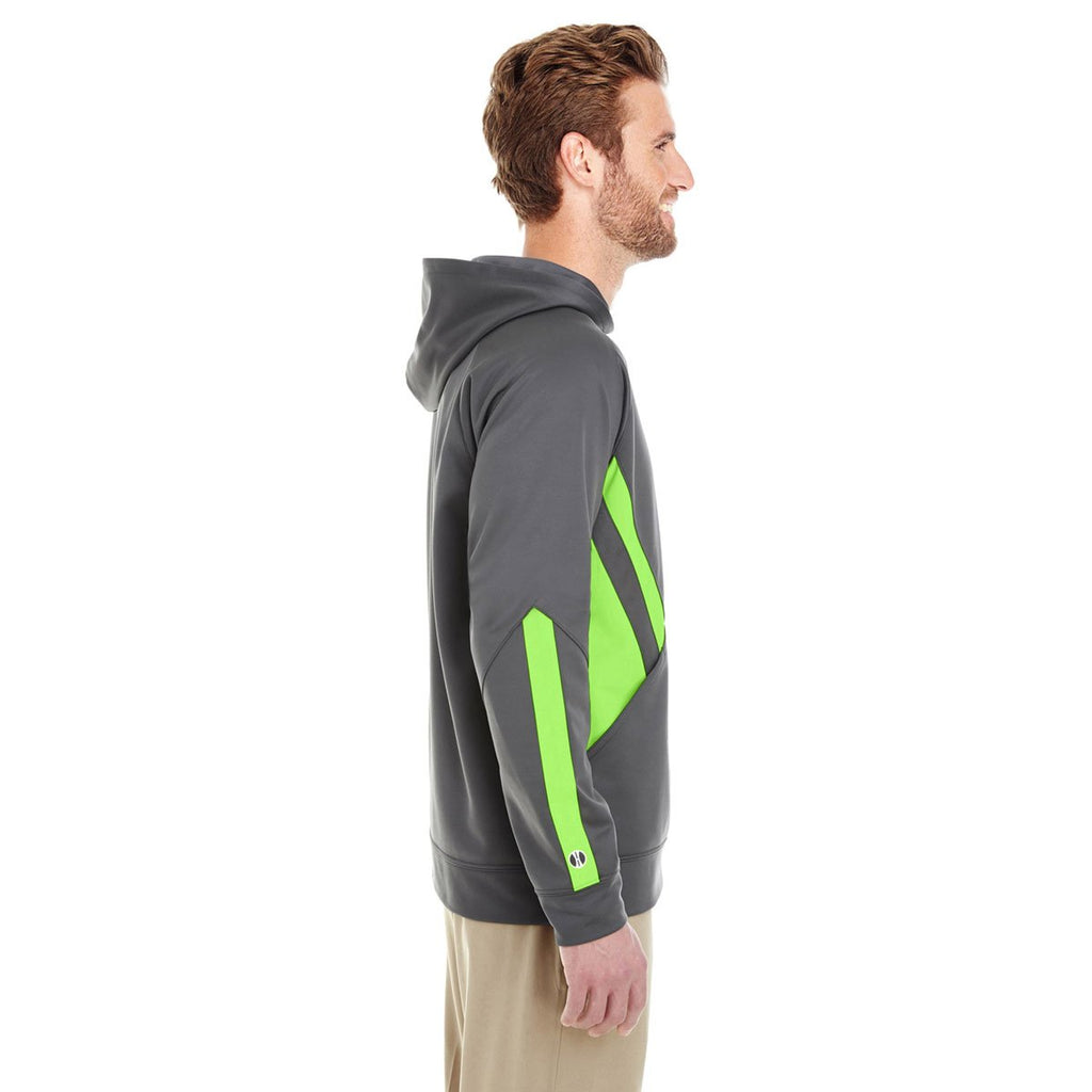 Holloway Men's Carbon/Lime Argon Hoodie