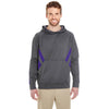 Holloway Men's Carbon/Purple Argon Hoodie