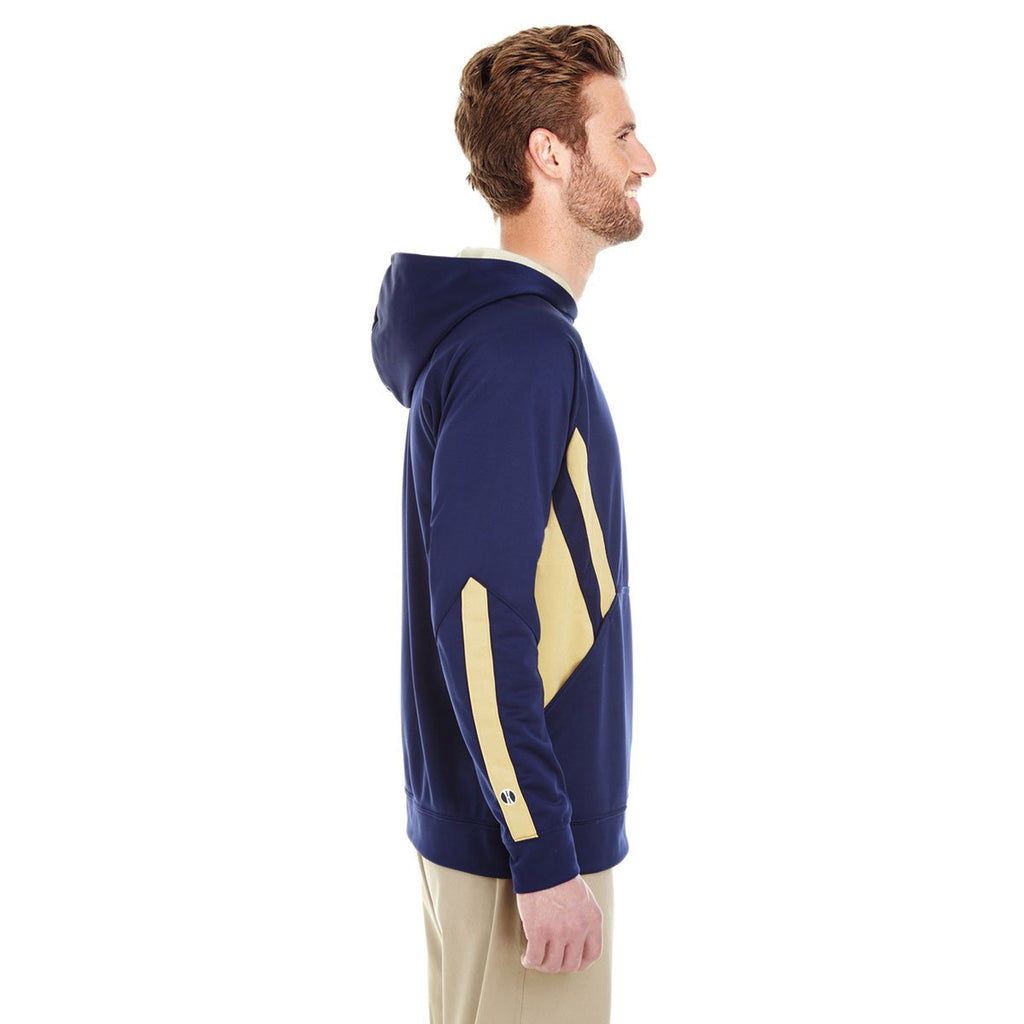 Holloway Men's Navy/Vegas Gold Argon Hoodie