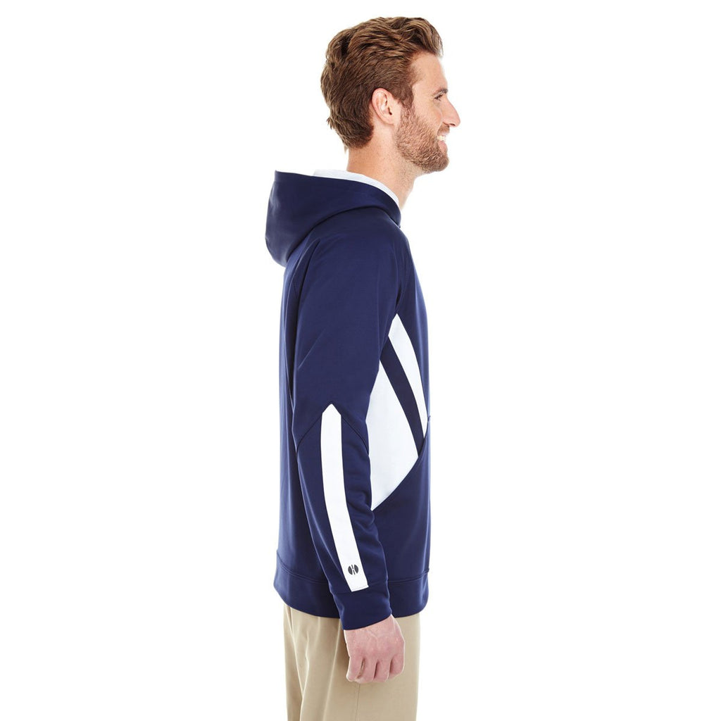 Holloway Men's Navy/White Argon Hoodie