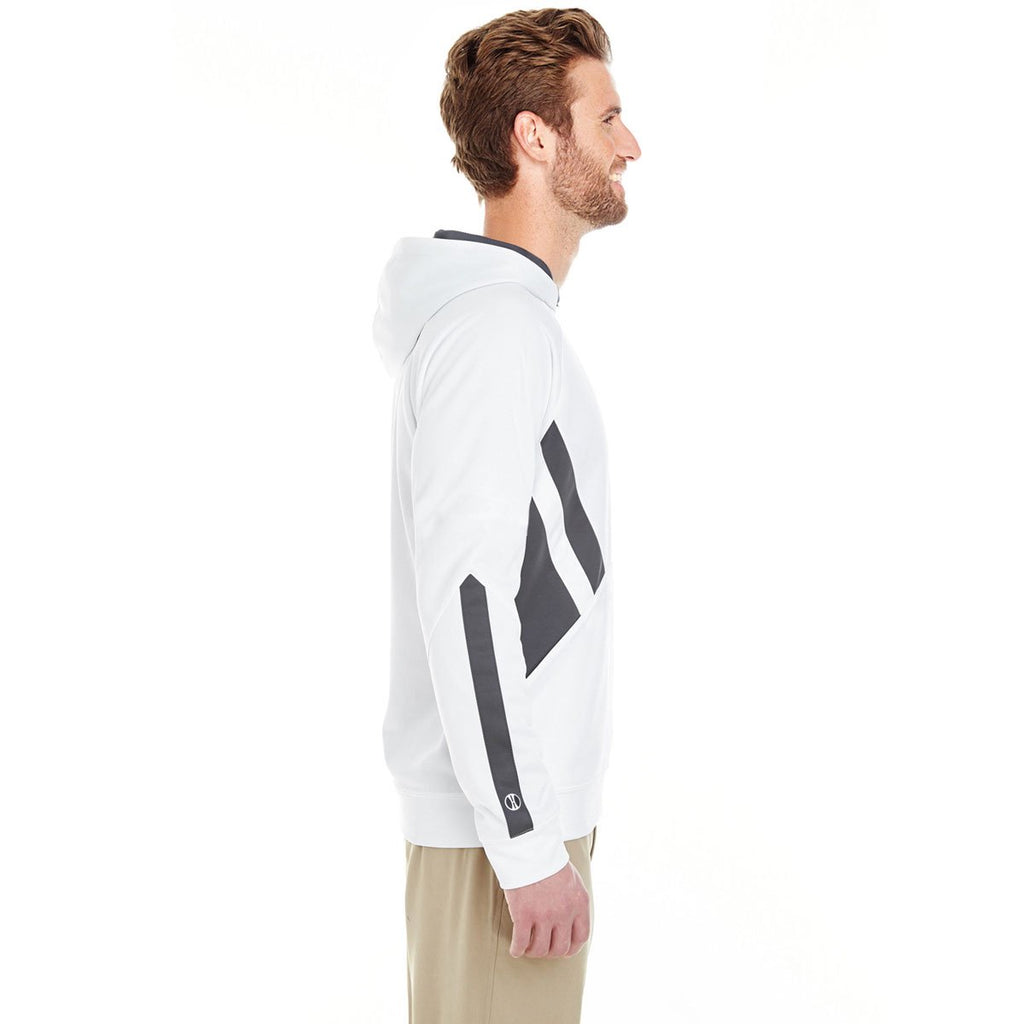 Holloway Men's White/Carbon Argon Hoodie