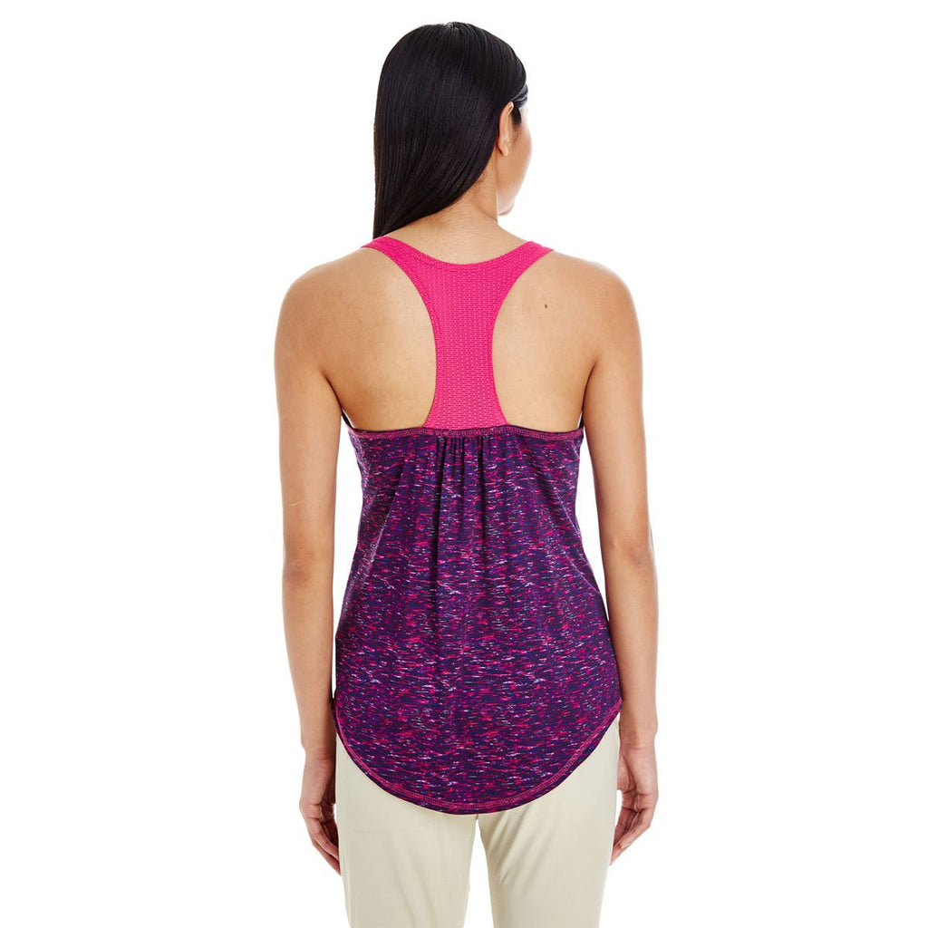 Holloway Women's Power Purple/Power Pink Space Dye Tank