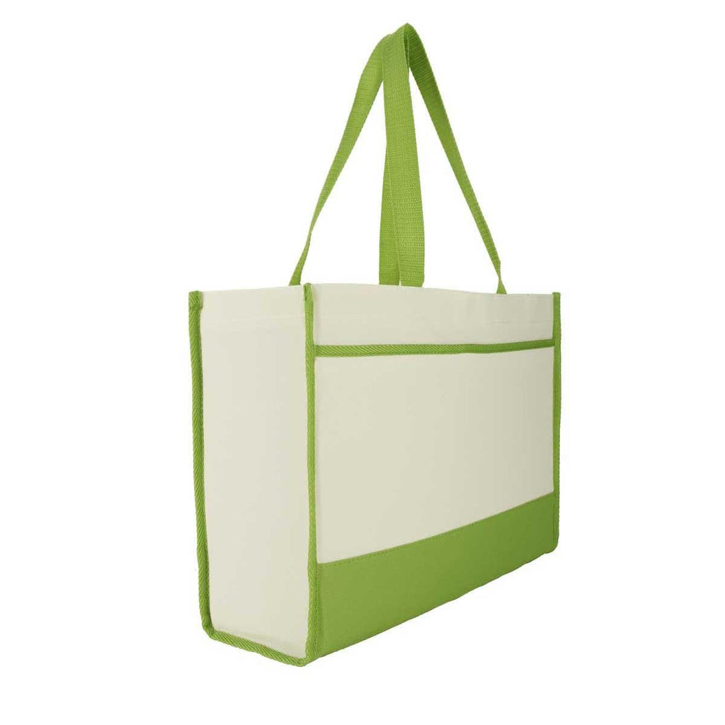 Gemline Apple Green Contemporary Tote