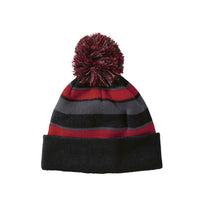 Holloway Black/Scarlet/Graphite Acrylic Rib Knit Comeback Beanie