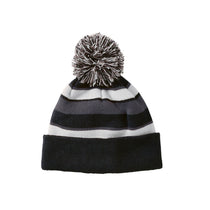 Holloway Black/White/Graphite Acrylic Rib Knit Comeback Beanie