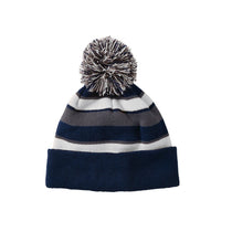 Holloway Navy/White/Graphite Acrylic Rib Knit Comeback Beanie