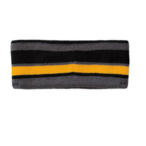 Holloway Black/Light Gold/Graphite Acrylic Rib Knit Comeback Headband