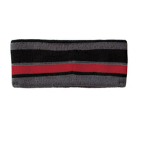 Holloway Black/Scarlet/Graphite Acrylic Rib Knit Comeback Headband