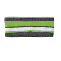 Holloway Lime/White/Graphite Acrylic Rib Knit Comeback Headband