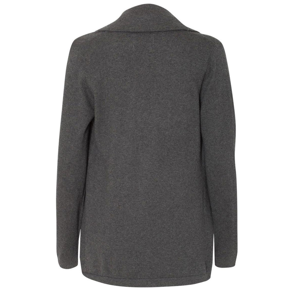 Weatherproof Women's Charcoal Heather Cotton Cashmere Cardigan