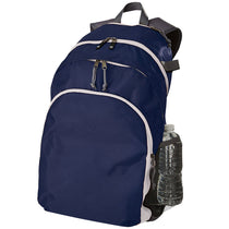 Holloway Navy/White/Graphite Dobby Polyester Backpack