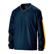 Holloway Men's Navy/Light Gold Bionic Windshirt
