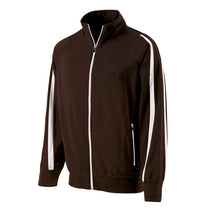 Holloway Men's Brown/White Full Zip Determination Jacket
